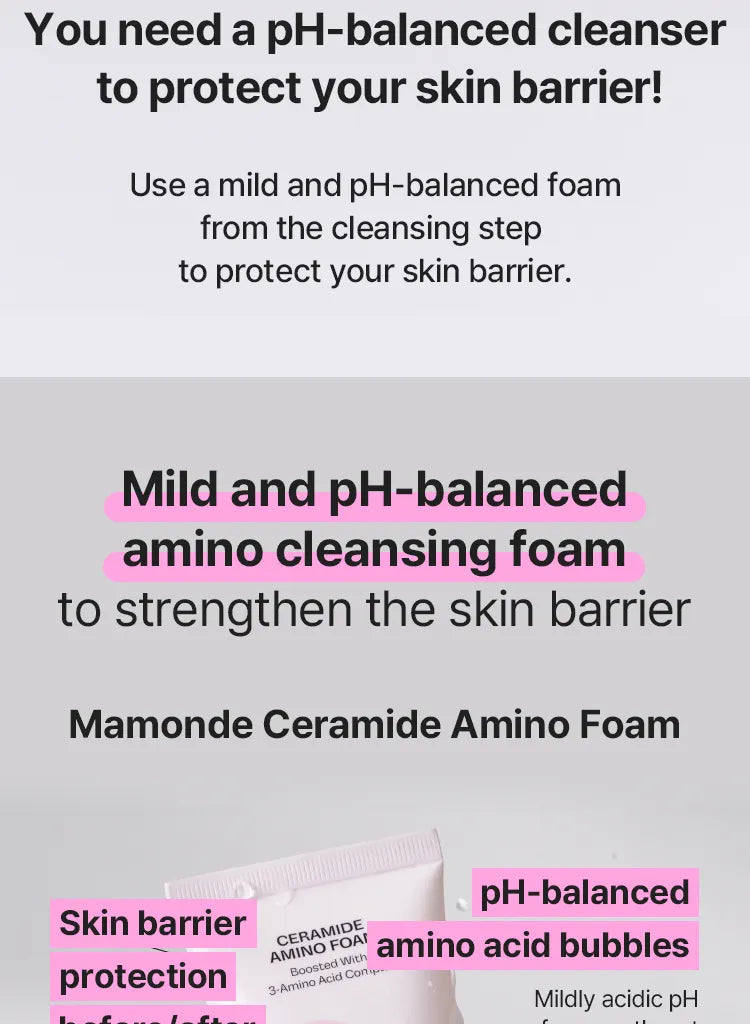 Mamonde Ceramide Amino Foam 120g